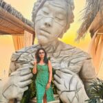 Riya Dey Instagram - Sunset along the beach in Goa is a magical emotion 🌅 🏝️🤩 #swipeleft ⬅️ #suddenplan #suddentrip #suddenplansarethebest❤️ #sunset #beach #magichour #magical #sky #nature #beautiful #ootd #giftedbyspecialone #christmastrip2023 #vacation #goa #positivity #positivevibes #winter #hellodecember #love #live #laugh #loveyourself #actress #riyadey Mayan Beach Club