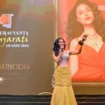 Riyaa Subodh Instagram - Such an honour to receive the 16th Gauravvanta Gujarati award for my contribution as a top model by Gujarat Tourism. @the_bollywood_hub @gujarattourism @ggawardofficial . Red carpet Outfit by @vesture.sk Jewellery by @rianajewellery Makeover by @makeover_by_purvi_shah Performance outfit by @khakobyheenapatel Styled by @khushaliee Assistant stylist @devanshijain16 Nail art by @daisynailstudio RiverFront Ahmedabad
