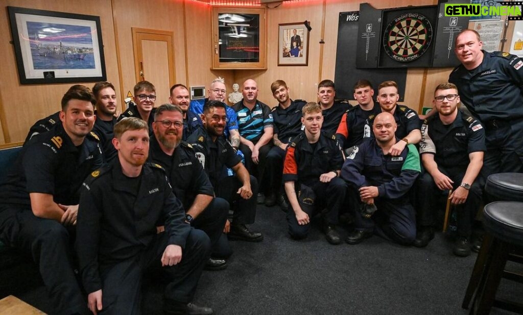 Rob Cross Instagram - Really happy to beat the brilliant Tomoya Goto, now I need to find a better level tomorrow. I was also privileged to get a tour of HMS Lancaster with Wrighty. What a great bunch of lads. Keep up the great work. ⚡️ @targetdarts @NamosSolutions @pwrbyfluidity @scott_rbs