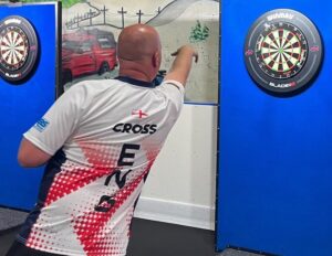 Rob Cross Instagram - Ready to go now against Latvia. Looking forward to teaming up with my buddy @Michael180Smith. 
We will give it everything. 🏴󠁧󠁢󠁥󠁮󠁧󠁿⚡️
@targetdarts @NamosSolutions @jenningsbetinfo @scott_rbs