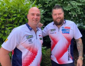 Rob Cross Instagram - Ready to go now against Latvia. Looking forward to teaming up with my buddy @Michael180Smith. 
We will give it everything. 🏴󠁧󠁢󠁥󠁮󠁧󠁿⚡️
@targetdarts @NamosSolutions @jenningsbetinfo @scott_rbs