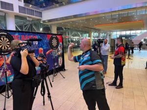 Rob Cross Instagram - Great to be in New York and Madison Sq Garden to do media promo today. It’s going to be an epic event and getting a lot of attention here. 🇺🇸🇺🇸🇺🇸
Also great to practice with my World Cup partner Smithy! 🏴󠁧󠁢󠁥󠁮󠁧󠁿
@targetdarts @NamosSolutions @jenningsbetinfo @scott_rbs