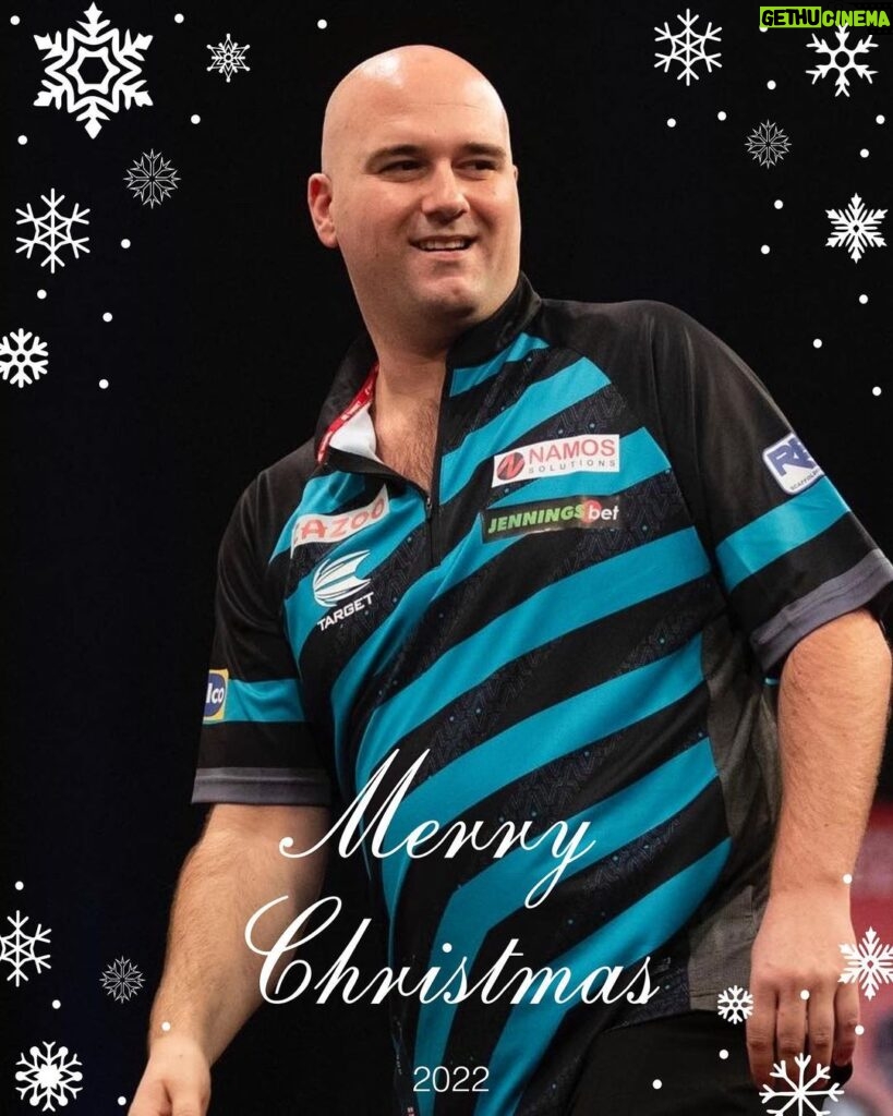 Rob Cross Instagram - Merry Christmas everyone. 🎄⚡️ Have a brilliant few days. Thanks for all your amazing support. @targetdarts @NamosSolutions @scott_rbs @jenningsbetinfo