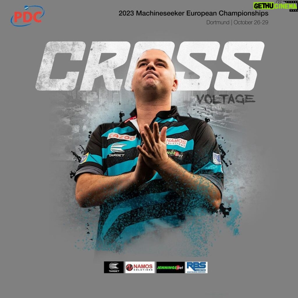 Rob Cross Instagram - Strong start in the Euros with a win over Dimi. Onto the next one on Saturday. Thanks for all the incredible support🙏⚡️ @targetdarts @NamosSolutions @jenningsbetinfo @scott_rbs