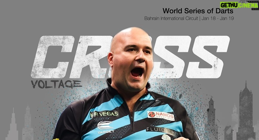 Rob Cross Instagram - Awesome to be out here in Bahrain and back on the World Series which was so successful for me last year. More wins is the plan and starts tomorrow against Tomoya Goto. 🇧🇭 🎯⚡️ @targetdarts @NamosSolutions @pwrbyfluidity @scott_rbs