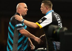Rob Cross Instagram - Wow. What a match. Obviously delighted to be through. I never give up and I believe in my own game. Chris is a fantastic player and he will come back stronger. Onto the next one! ⚡️ @targetdarts @NamosSolutions @pwrbyfluidity @scott_rbs 📸 @_taylorlanningphotography_
