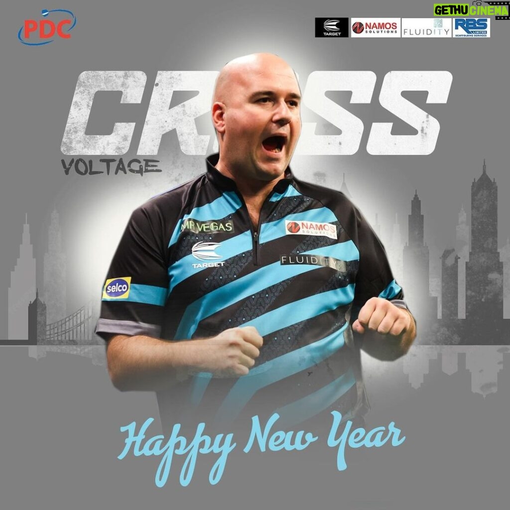 Rob Cross Instagram - Have a great night everyone. Thanks for all your support. See you tomorrow! ⚡️ @targetdarts @NamosSolutions @pwrbyfluidity @scott_rbs