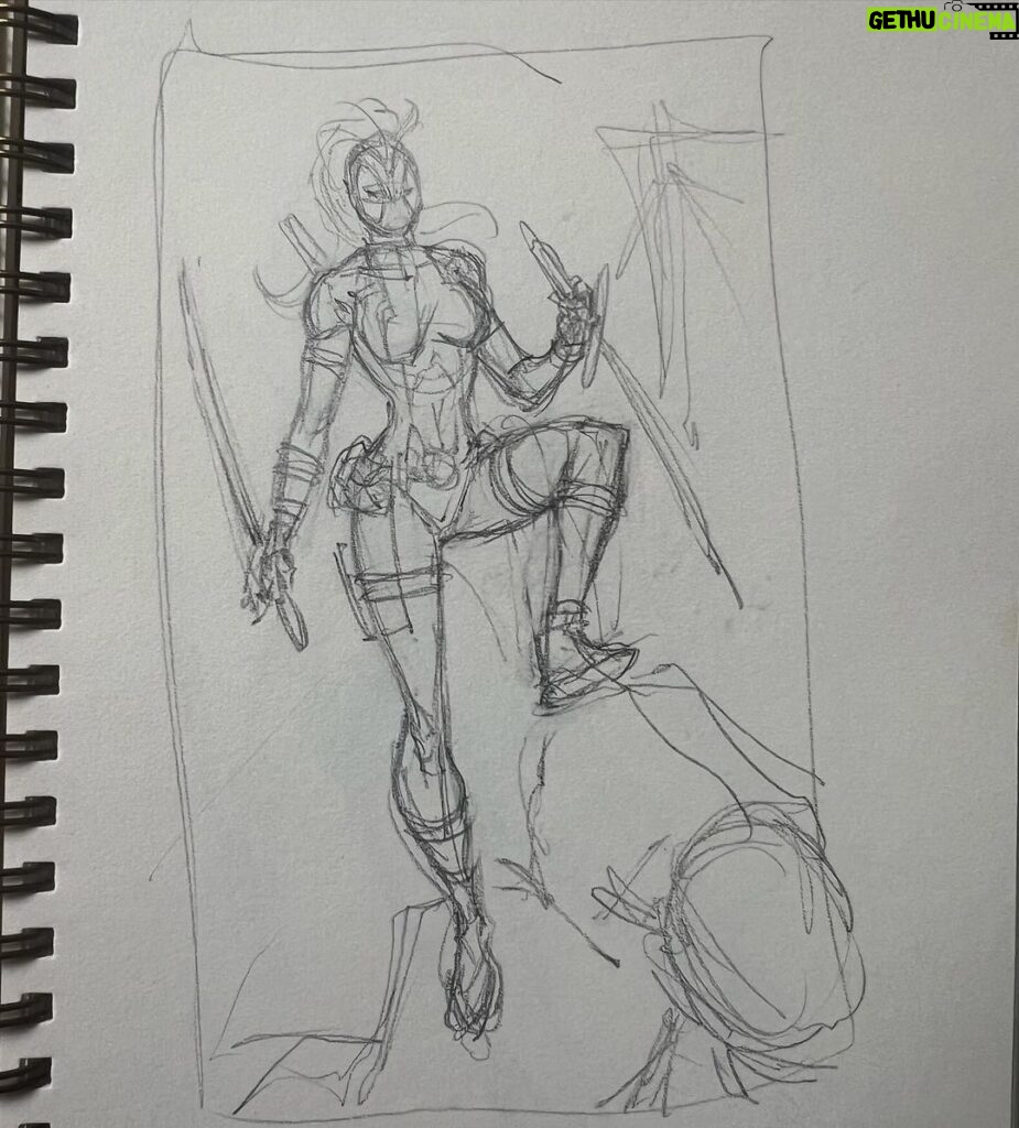 Rob Liefeld Instagram - BTS - DEADPOOL CORPS/LADY DEADPOOL! It all started with a call from the EIC telling me he wants to build a Deadpool team and if I would be on board as the creator of Deadpool. I say, let’s do it, he wants to start with Lady Deadpool and I started to produce designs, many I’m sharing here from my 2009 sketchbook. Kid Deadpool, Dog pool would follow. From 2 Lady Deadpool appearances the Deadpool Corps was on its way. I did over 200 pages of Deadpool Corps. from 2009-2011, it was great fun. It all starts with comic book creators, these films, games, cartoons, they don’t exist without us and we need to continue to be vocal about our contributions. #marvel #robliefeld #deadpool