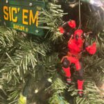 Rob Liefeld Instagram - Holiday Vibes from the kid’s tree. Hello December! #marvel #starwars #deadpool #mountaindew #santa #rudolph #godzilla Yes, my kids are adults now, but we still put THIS TREE in play.