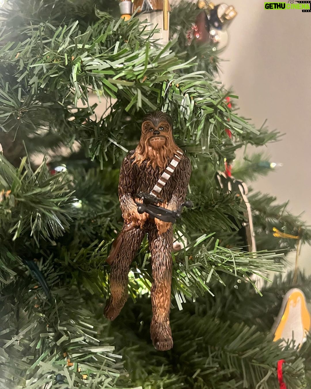 Rob Liefeld Instagram - Holiday Vibes from the kid’s tree. Hello December! #marvel #starwars #deadpool #mountaindew #santa #rudolph #godzilla Yes, my kids are adults now, but we still put THIS TREE in play.