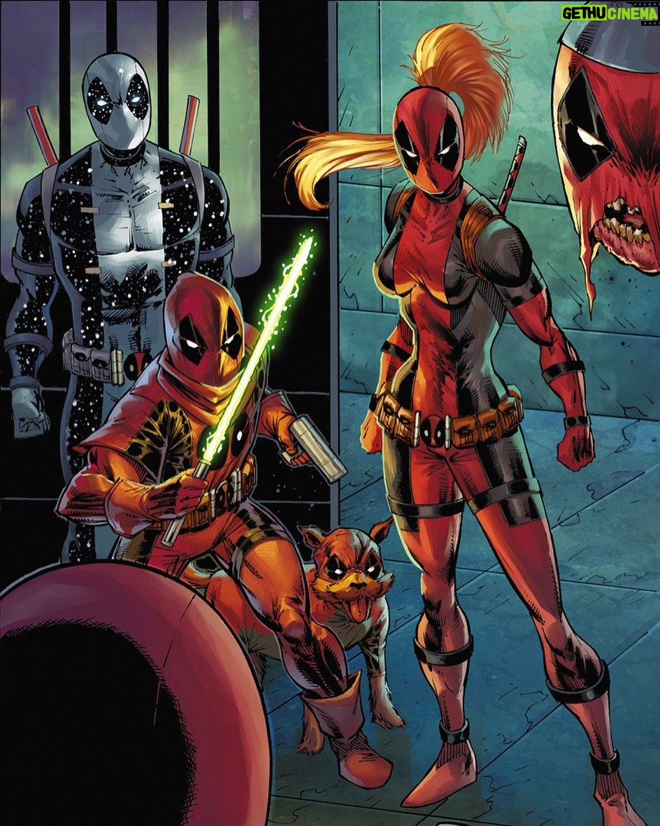 Rob Liefeld Instagram - The bond between Dogpool & Deadpool was created and established in the pages of Deadpool Corps! The Corps. reunited with Deadpool in Badder Blood #3! #marvel #deadpool #dogpool #robliefeld #deadpoolcorps