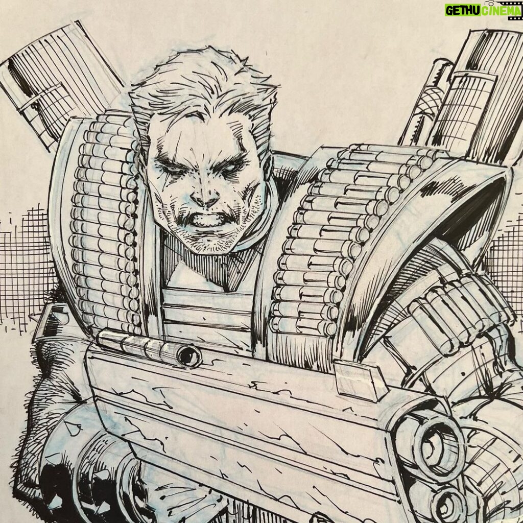 Rob Liefeld Instagram - Cable ROBTOBER Day 30! #marvel #xmen #xforce #cable #robliefeld