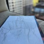 Rob Liefeld Instagram - Sketching up high. #nyc