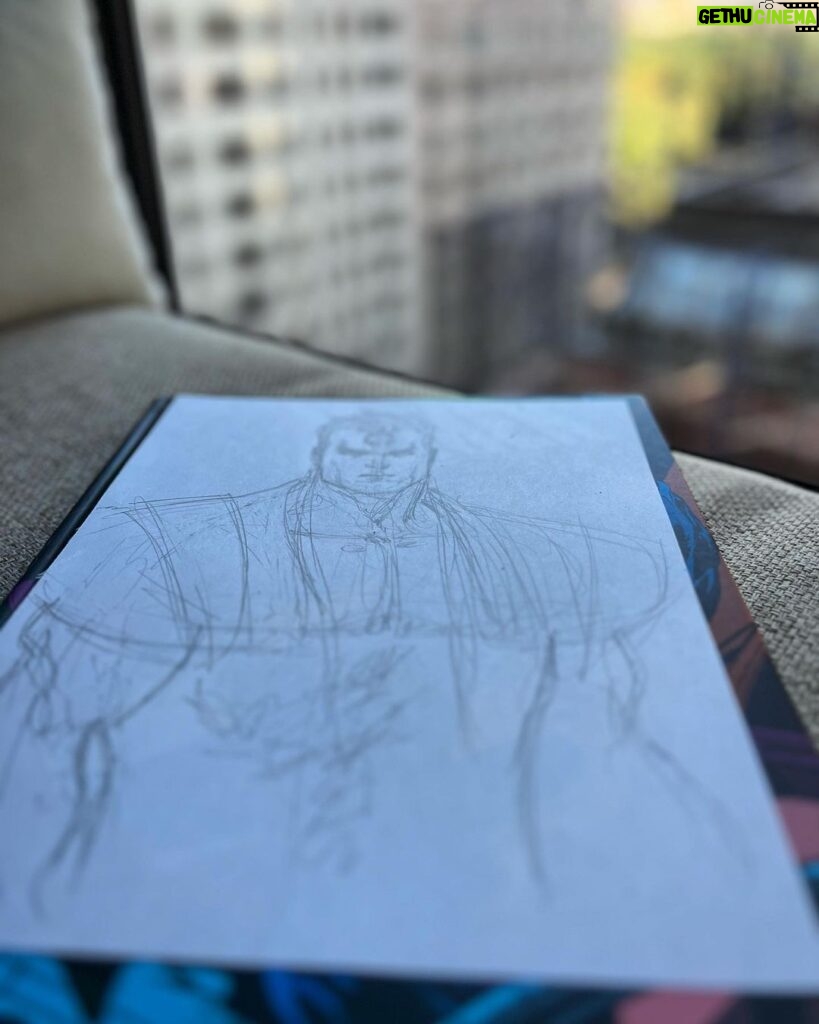 Rob Liefeld Instagram - Sketching up high. #nyc
