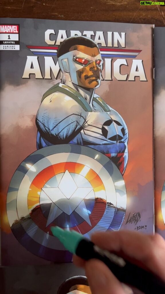 Rob Liefeld Instagram - Our Exclusive @whatnot Captain America #1 cover will make@its debut Thursday Oct. 12th @newyorkcomiccon! Excited to get these into your hands! #captainamerica #avengers #marvel #whatnot #robliefeld