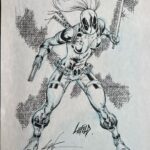 Rob Liefeld Instagram - Lady Deadpool! ROBTOBER Day 1! #deadpool #xmen #ladydeadpool #marvel #robliefeld