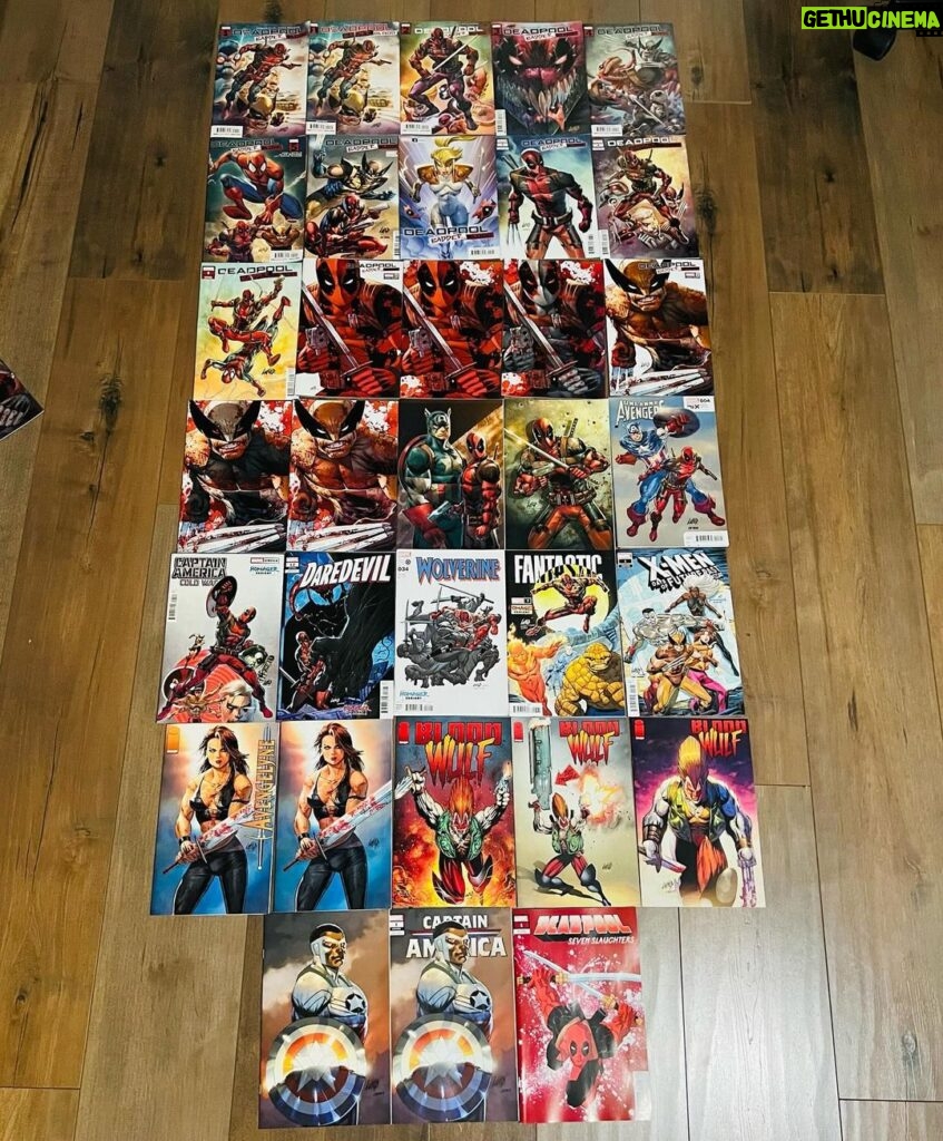 Rob Liefeld Instagram - The Old Dog Still Hunts! My 2023 output was made up of 164 pages, 25 of those were covers! Thank you for supporting my work! #deadpool #spiderman #wolverine #captainamerica #fantasticfour #venom #avengelyne #bloodwulf #marvel #robliefeld