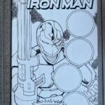 Rob Liefeld Instagram - At the buyers request I re-fashioned my original sketch for this Iron Man #1 cover. The original was done as a retail variant for a store, Larry’s Comics, 2015. The buyer of the sketch asked to have Wolverine, Galactus, Dove & Cable added. No inks. #marvel #cable #ironman #dove #robliefeld #deadpool