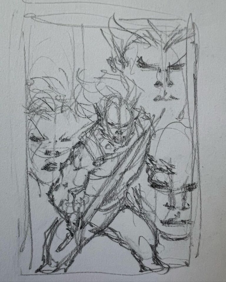 Rob Liefeld Instagram - Pencil roughs, sketch. Where imagination begins! #thundercats #robliefeld #dynamitecomics