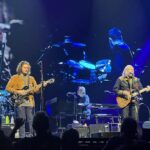 Rob Liefeld Instagram - Joy and I caught the Eagles last night for their final L.A. show at the Forum. Saw this GIANT in the front row and knew he was familiar…so great running into Marc & Bridgette Silvestri there. I’ve seen the Eagles at least ten times since they reunited in 1994, almost all with Joy, my favorite band. The music I was raised on. They are still as tight as they’ve ever been. Don Henley still has that golden voice, even at 72. Joe Walsh still shreds on his guitar. Timothy has that great range. Vince Gill feels like he’s been in the band forever and we saw Deacon Frey debut at Dodgers Stadium in 2017 and at times he looks and sounds just like his Pops. If you can catch em, you won’t regret it! #eagles