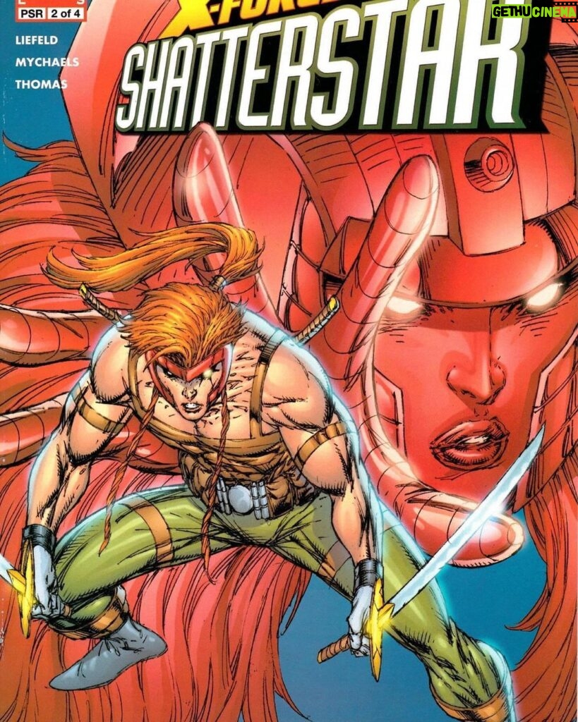 Rob Liefeld Instagram - Shatterstar turns 33! Another day, another anniversary! It was my great pleasure to introduce the world to the mighty Shatterstar, 33 years ago today, New Mutants #99! Thank you for enjoying him and elevating him over all these years! #xforce #shatterstar #robliefeld #marvel