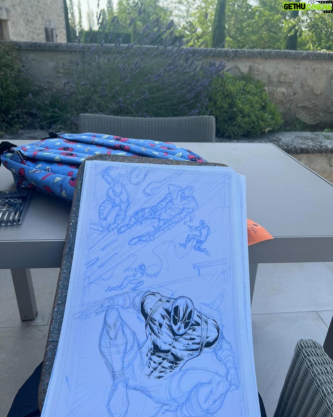 Rob Liefeld Instagram - On 123123, I share that I often draw on the road, France, the mountains, wherever, making comics is the my passion. Bringing these characters & these stories to life is an absolute privilege that I’ll never take for granted. Thank you to everyone and every outlet that has given support to my art.