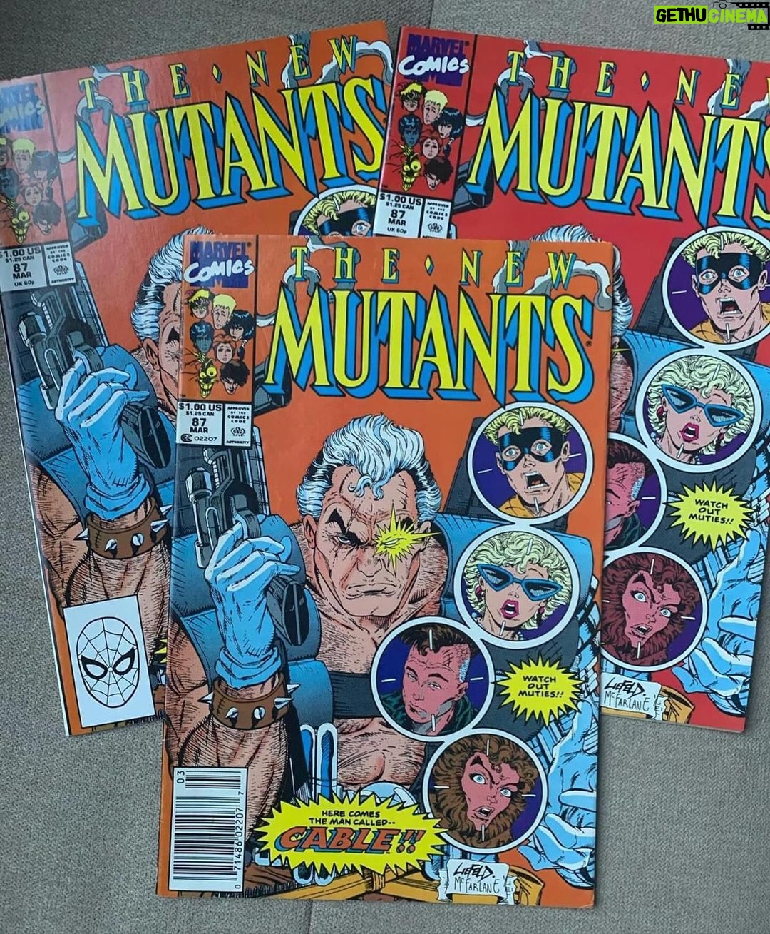 Rob Liefeld Instagram - You guys!! It was 34 years ago today that I had the distinct pleasure of introducing you to CABLE!!! The man who would be Brolin!! This comic arrived Jan. 9, 1990! Thank you for loving Cable so much, because of your support I was able to bring you Deadpool one year later, and Domino and Shatterstar and so many others!! And to commemorate this amazing occasion I dug up my original cover sketch from 1989, I don’t think I’ve shared it before but I’m not certain... swipe that picle left and enjoy! Thank you for your amazing support, bringing Cable to life literally changed everything for me!! #robliefeld #cable #deadpool #xforce #domino #shatterstar #marvel