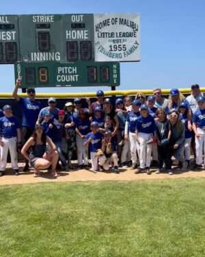 Robert Downey Jr. Instagram - Congrats are in order for the Malibu Little League 2022 AAA champs!
Big thanks to Coach Alfano, Coach Sullivan and Coach Mark.
Dodgers brought the heat!!!