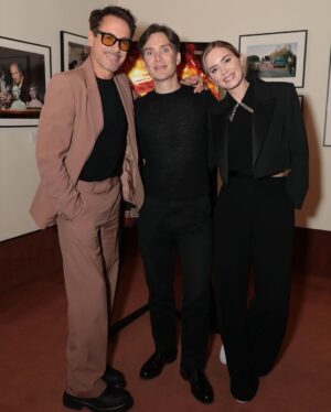 Robert Downey Jr. Instagram - Had a blast reuniting with my Oppenhomies over the weekend. Btw, our little “epic” (@oppenheimermovie ) is now available on 4K, Blu-ray and Digital FYVP (for your viewing pleasure) today!