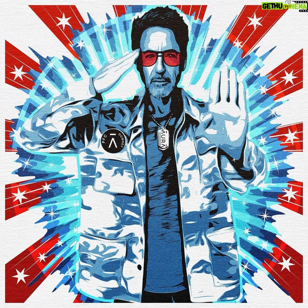Robert Downey Jr. Instagram - IMO, every day should be Veterans Day, and I intend to honor our veterans, service members and their families by amping up our efforts @aura_protects . Go to aura.com/Robert (link in bio) to learn more about online crime specifically targeting our Military Community… #veteransday #aurapartner #veteransday2023