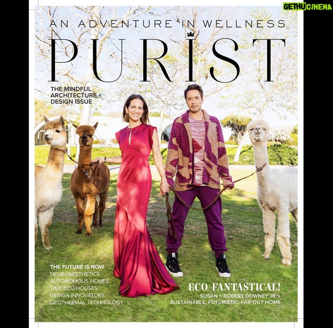 Robert Downey Jr. Instagram - Was such a treat inviting #ThePurist into our eco-friendly guesthouse, aka the “Binishell’. A special thanks to @cristinacuomo and the great people over at @thepurist for this lovely opportunity. Here’s some shots and BTS that didn’t make it into the spring issue. Out now and digitally with a link in the bio...you know what to do! #bts #DomeHome