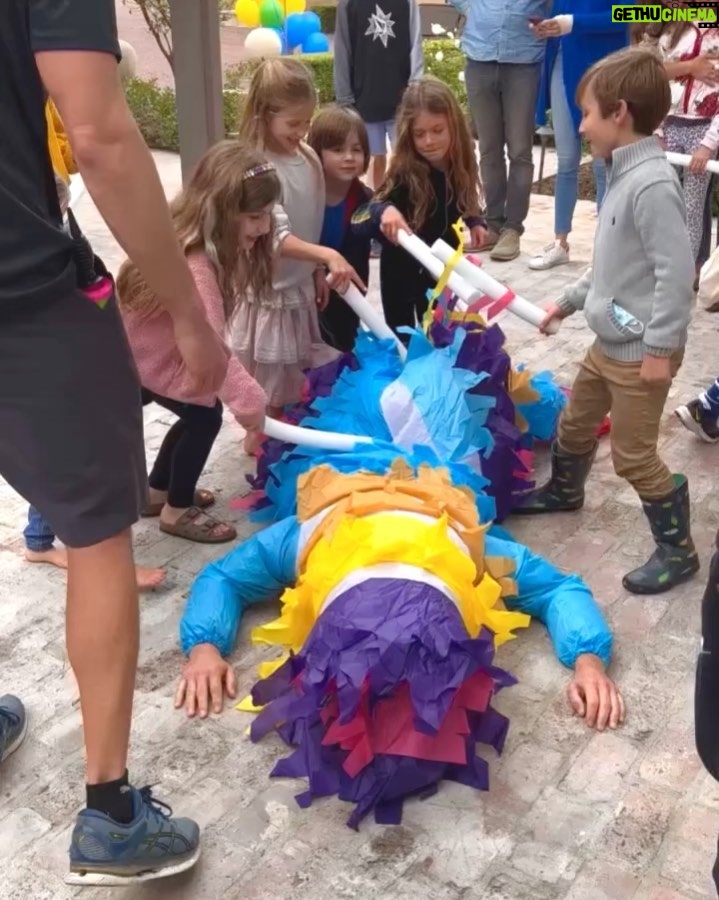Robert Downey Jr. Instagram - For my dearest daughter AVRI’s 7th bday I gave the kids what they want. Which is clearly mob violence.