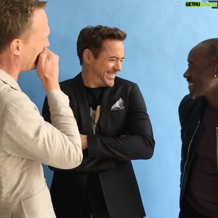 Robert Downey Jr. Instagram - Here’s a fun #retrodowneyjr for ya...here’s @doncheadle , @paulbettany & I...I call it “Fury’s Angels”. We were all a little cheeky that day! 📸: @jimmy_rich