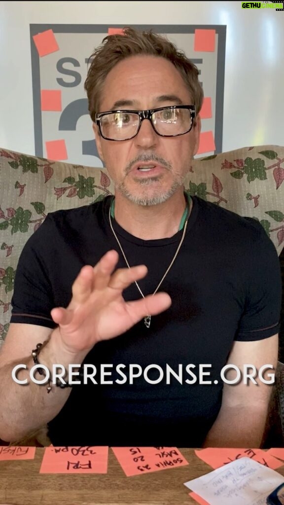 Robert Downey Jr. Instagram - I wanna let you know about one of the most important things you can do to protect yourself during this pandemic: GET TESTED. @coreresponse has boots on the ground in LA, Atlanta and Detroit (more cities soon) offering free COVID-19 tests, no documentation necessary. Get more info on testing, volunteering and donating at coreresponse.org/covid19, and watch Sam Bayer’s stunning tribute to the real superheroes watching over us (link in bio). Testing saves lives. Get to it. #GetTested #COREcovid19 (🎥 @jimmy_rich / 🖥 @mo_freek )