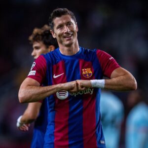 Robert Lewandowski Instagram - In the game😎

@fcbarcelona 
#championsleague