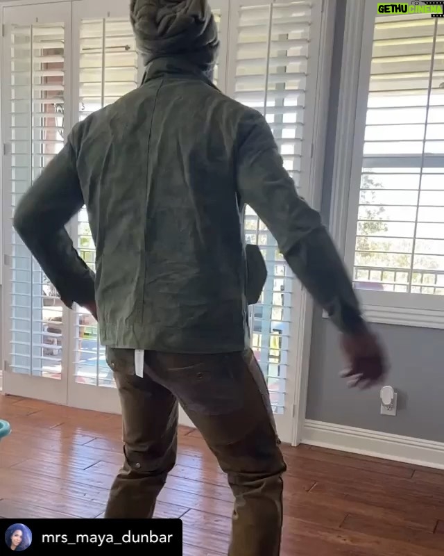 Rockmond Dunbar Instagram - Posted @withregram • @mrs_maya_dunbar So...Rock thought it would be a good idea to buy some clothes from a 'store' on facebook. 🥴🤔 THIS is the outfit, hat included. My baby got a whole camel toe in this mess!! 😭😭😭😭 And me posting this video of him trying this terrible shit on, is his punishment for thinking he should eva....EVAAAAAAA buy clothing online from a warehouse somewhere in China. And yes, I have an ugly cry-laugh. I couldn't help it, it was just too terrible and funny at the same time. Enjoy! #blacklove #blackfamilies #badfashion #fashionpolice #midlifecrisis