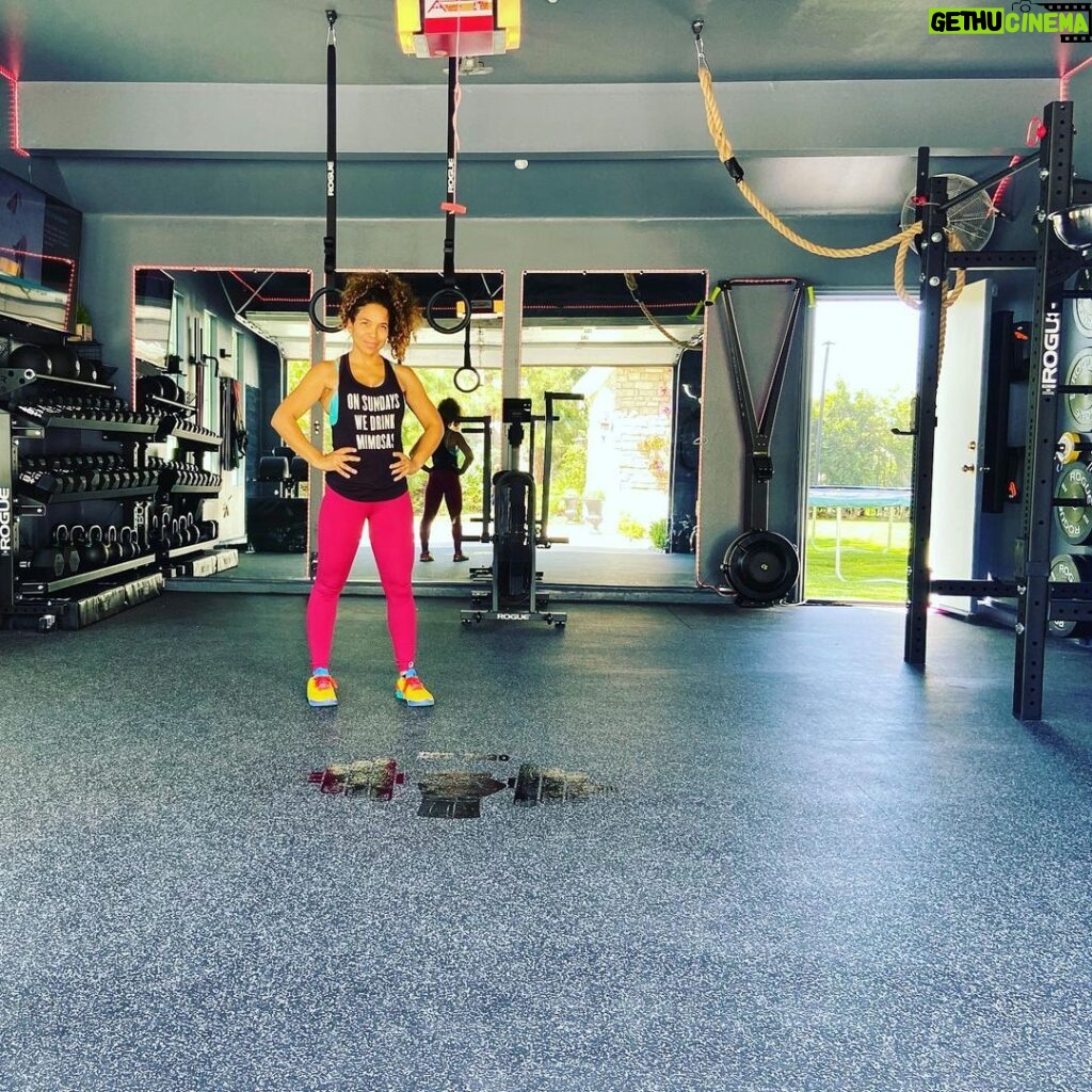 Rockmond Dunbar Instagram - My wife said she wanted a CrossFit gym in the spare garage... Covid-19 edition!! Almost done! I just need that @assaultfitness air runner treadmill and a @roguefitness speed bag setup #happywifehappylife #garagegym #roguefitness #garage #assaultfitness #couplegoals #gym #gymmotivation #gymlife #💪🏾❤️👍🏾 #quarantine #quarantinelife #crossfit #crossfitgirls #crossfitlife