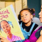 Rockmond Dunbar Instagram - Posted @withregram • @mrs_maya_dunbar This week we continue to enjoy some great books (Amazing Grace is photographed here). Recently we wrapped up Kandinsky's art and have graduated to Steichen, beginning with his Composition de Tournesol (sunflower) which Berkeley did her own interpretation of while learning that shapes put together can make other shapes. Pharaoh is having great fun working on his hand/eye coordination while working his number board while Czar continues to enjoy all of the different ways there are to master his numbers. It's a short week for us but a fun, knowledge filled one nonetheless. Regardless of which way you're choosing to school your children, I hope everyone is finding peace and rhythm to this new normal...for your own mental well being and the kiddos! ❤️ #blackhomeschoolers #blackhomeschooling #blackhomeschoolfamily #art #momof4 #homeschool #blackfamilies #blackpride #blackpower #blacklove