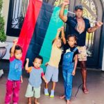 Rockmond Dunbar Instagram - Posted @withregram • @mrs_maya_dunbar The good brother Marcus has his energy over the Dunbars! Our new flag arrived on his birthday of all days and we couldn't be happier or more proud! ❤️🖤💚 #marcusgarvey #panafricanflag #panafricanism #blackhomeschoolers #blackhomeschooling #blackhomeschool365 #blackhomeschoolfamily #blackhomeschoolfamilies #blackhomeschoolmom #blackpride #blacklove #blackfamilies #blackpower #blackunity #blackhistory #garveyism