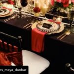 Rockmond Dunbar Instagram - Posted @withregram • @mrs_maya_dunbar Our Sexy Sweatsuit Soirée was a success! What many folks don't know , is that a passion of mine is design and party planning! This little project was my vision from start to finish & with Rock's help it came to life just as I had hoped! We wanted to safely gather with some Covid-compliant friend couples, relax and forget for a few hours the state of the world we're in. And let me tell you, we did! Definitely a night to remember. (And for the record: we've all been self quarantined and wore masks when not eating/taking photos.) 😷😏✊🏾 #blackexcellence✊🏾 #dinner #partyplanner #holidayseason #sexy #sweatsuitparty❤️ #blacklove #blackpride #designer #love #covidcompliant