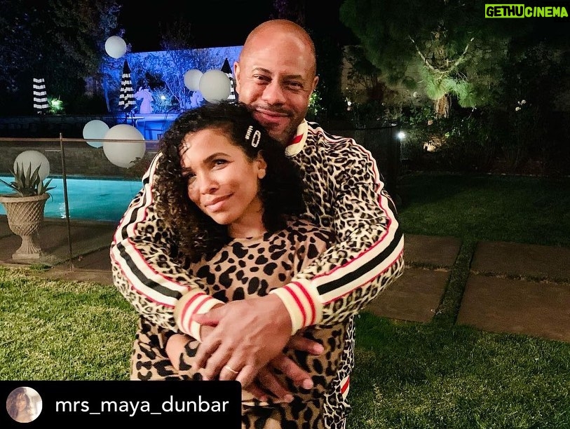 Rockmond Dunbar Instagram - Posted @withregram • @mrs_maya_dunbar Our Sexy Sweatsuit Soirée was a success! What many folks don't know , is that a passion of mine is design and party planning! This little project was my vision from start to finish & with Rock's help it came to life just as I had hoped! We wanted to safely gather with some Covid-compliant friend couples, relax and forget for a few hours the state of the world we're in. And let me tell you, we did! Definitely a night to remember. (And for the record: we've all been self quarantined and wore masks when not eating/taking photos.) 😷😏✊🏾 #blackexcellence✊🏾 #dinner #partyplanner #holidayseason #sexy #sweatsuitparty❤️ #blacklove #blackpride #designer #love #covidcompliant