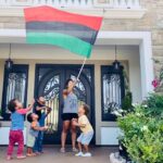 Rockmond Dunbar Instagram - Posted @withregram • @mrs_maya_dunbar The good brother Marcus has his energy over the Dunbars! Our new flag arrived on his birthday of all days and we couldn't be happier or more proud! ❤️🖤💚 #marcusgarvey #panafricanflag #panafricanism #blackhomeschoolers #blackhomeschooling #blackhomeschool365 #blackhomeschoolfamily #blackhomeschoolfamilies #blackhomeschoolmom #blackpride #blacklove #blackfamilies #blackpower #blackunity #blackhistory #garveyism