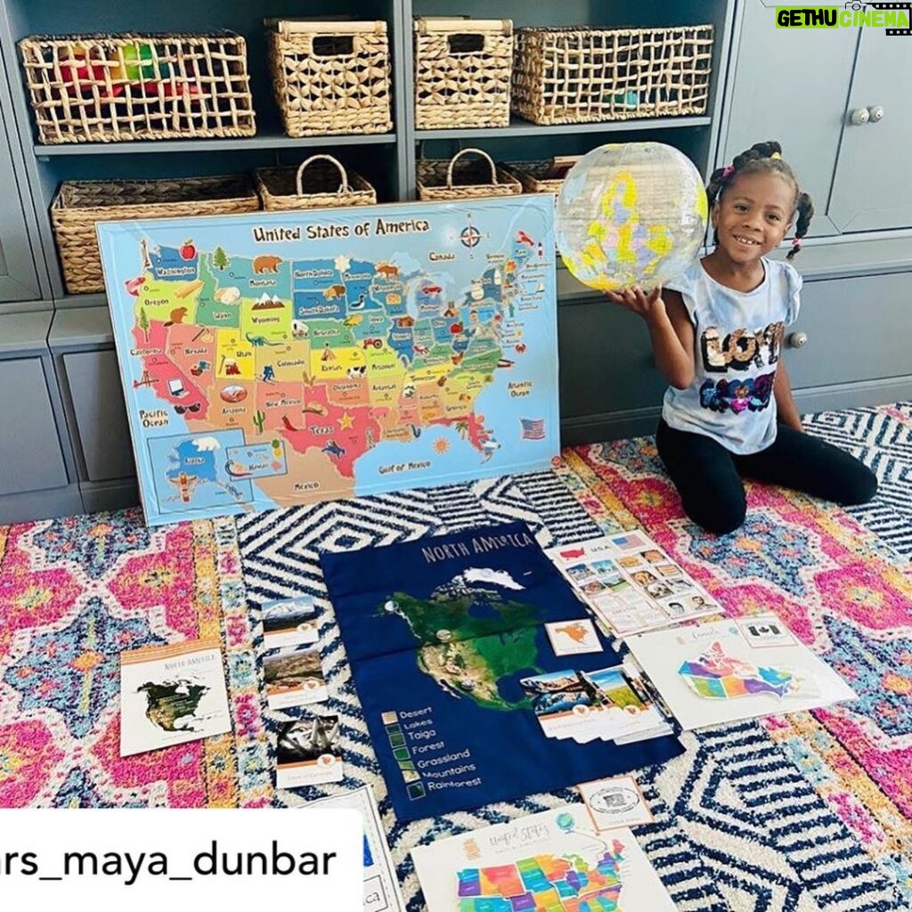 Rockmond Dunbar Instagram - Posted @withregram • @mrs_maya_dunbar Happy Monday! We've embarked on our 2nd wk of homeschool at the Academy of Free Thinkers. In addition to our usual work, we started Geography. Berkeley's having big fun learning about the biomes/states/landmarks etc of N. America. While Czar is mastering his letter sounds with 'help' from his lil' bro, Pharaoh. ❤️✊🏾 #blackhomeschoolers #blackhomeschooling #blackhomeschooling #blackhomeschoolfamily #blackhomeschooler #blackhomeschoolers365 #blackpower #blackpride #blackexcellence✊🏾 #blackchildren #education #geography