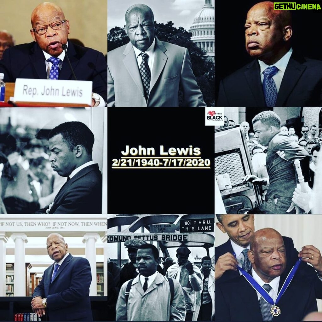 Rockmond Dunbar Instagram - John Lewis.... An American Hero.... Icon...He had enough courage to fight for ALL of us! #💪🏾❤️👍🏾
