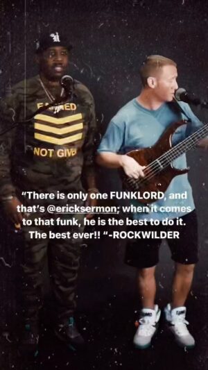 Rockwilder Instagram - No one does it better. There is only one funklord!! @erick_sermon “just like music” @bradywattbass and @erick_sermon
