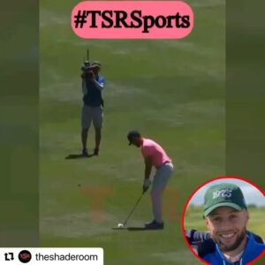 Rockwilder Instagram - Ok #stephcurry 😡now,  I’m going to the authorities and having you arrested for tampering with the laws of motion and accuracy!!! This is not a good thing you are doing to our eyes!!! Smh!! Lolololol!! Do you see this??? @adriennebailon theshaderoom 
#PressPlay—#TSRSports: Ohkay!! #StephCurry nailed a 97-yard shot for eagle at the American Century Championship! A true athlete!!🔥🏌🏽‍♂️ (🎥: @golfchannel )