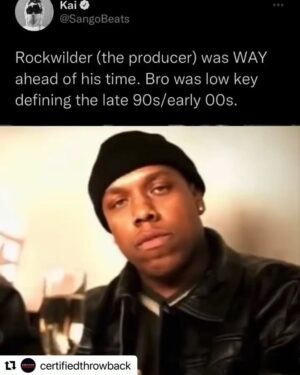 Rockwilder Instagram - THX for the love #Repost @certifiedthrowback Drop your Favourite Hit from @Rockwildermusic ⤵️ 

#grammywinner 🏆 
#hiphopproducer 
#certifiedthrowback