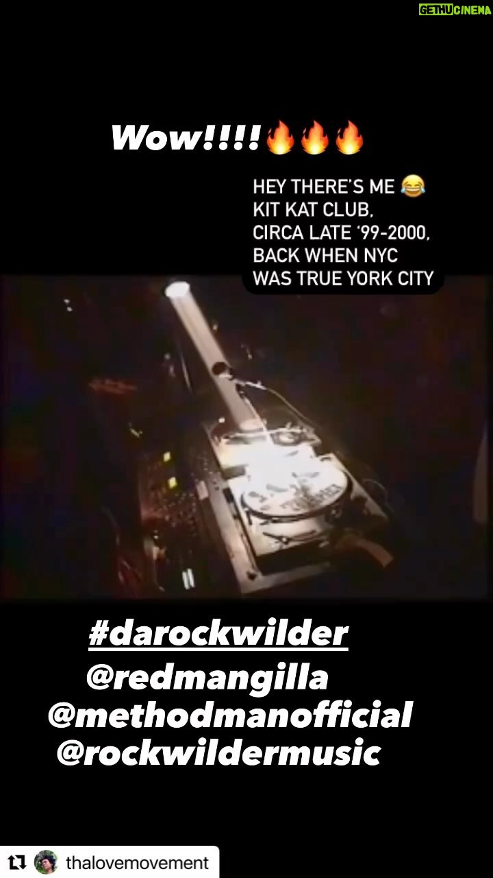 Rockwilder Instagram - Wow!!!!! I see you @thalovemovement !!!! Look at that! wouldn’t have been complete without the sword frequencies of @methodmanofficial and @redmangilla the universe made it all happenLETS DANCE!!! A great time in music to make history!!