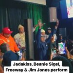 Rockwilder Instagram - @thehiphopwolf #Jadakiss, @jadakiss #BeanieSigel, @beaniesigelsp #JimJones @jimjonescapo & #Freeway @phillyfreeway performed together last night with #DJClarkKent at a birthday party for Set Free 🔥🔥 (via @pcho) Do It Again is a classic!!! @rockwildermusic