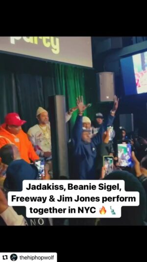Rockwilder Instagram - @thehiphopwolf #Jadakiss, @jadakiss #BeanieSigel, @beaniesigelsp #JimJones @jimjonescapo & #Freeway @phillyfreeway performed together last night with #DJClarkKent at a birthday party for Set Free 🔥🔥 (via @pcho) Do It Again is a classic!!! @rockwildermusic